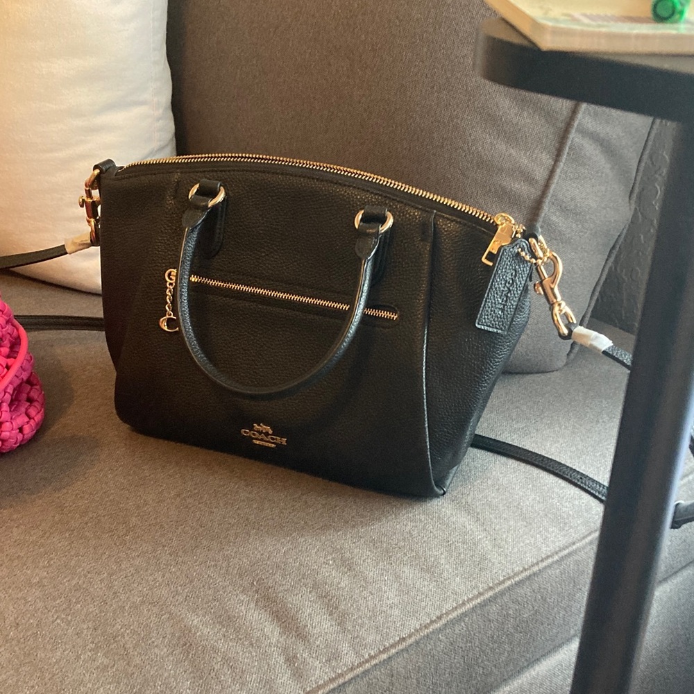 Coach Black Leather Satchel
